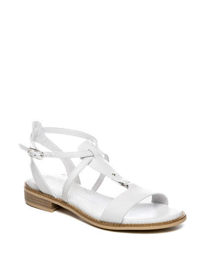 NERO GIARDINI Sandalo pelle bianco E615895 LOIRA-BIANCO