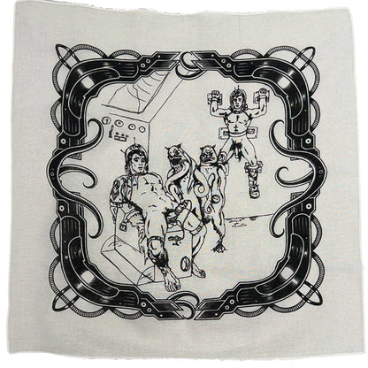 Science-Fiction Leather white Bandana — Art by Dom “Etienne” Orejudos