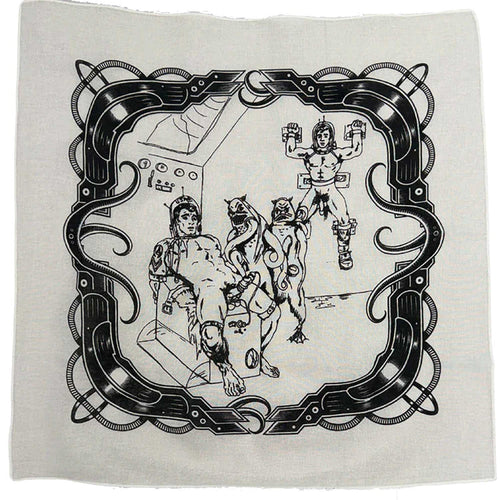 Science-Fiction Leather white Bandana — Art by Dom “Etienne” Orejudos