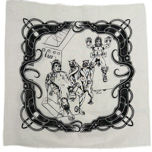 Science-Fiction Leather white Bandana — Art by Dom “Etienne” Orejudos