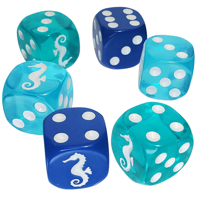 Seahorse d6 Dice Set