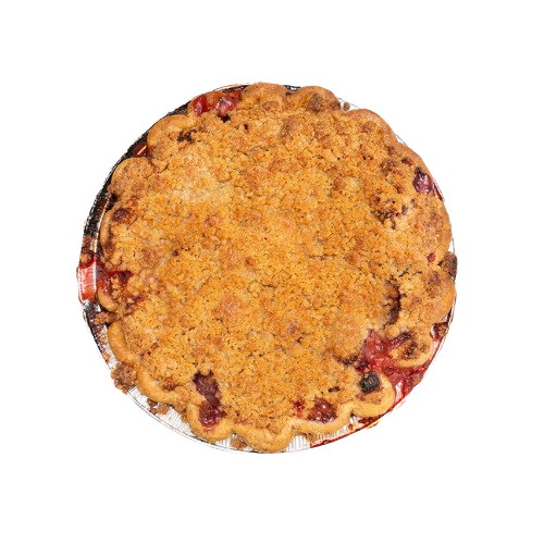 Seasonal Pie: Strawberry Rhubarb Streusel Pie
