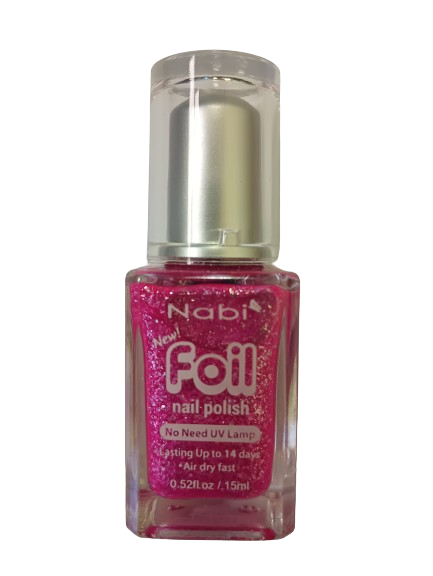 SFN01- FOIL NAIL POLISH HOT PINK