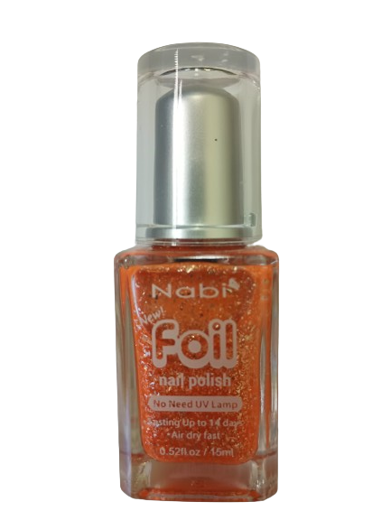 SFN02- FOIL NAIL POLISH HOT ORANGE
