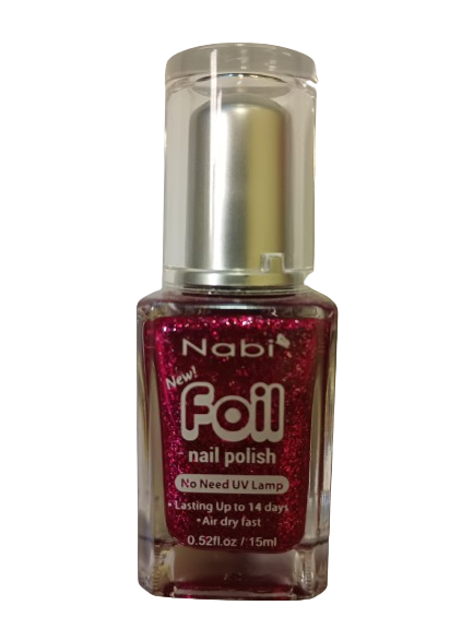 SFN08- FOIL NAIL POLISH CHERRY