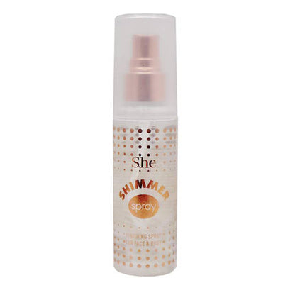 S.he Makeup Face & Body Finishing Shimmer Spray 2.45oz/ 75ml