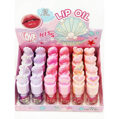 Shell Design Mixed Summer Theme Lip Oil
