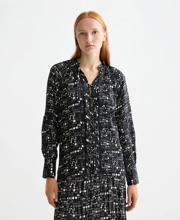 Shirt with Lace and Ties