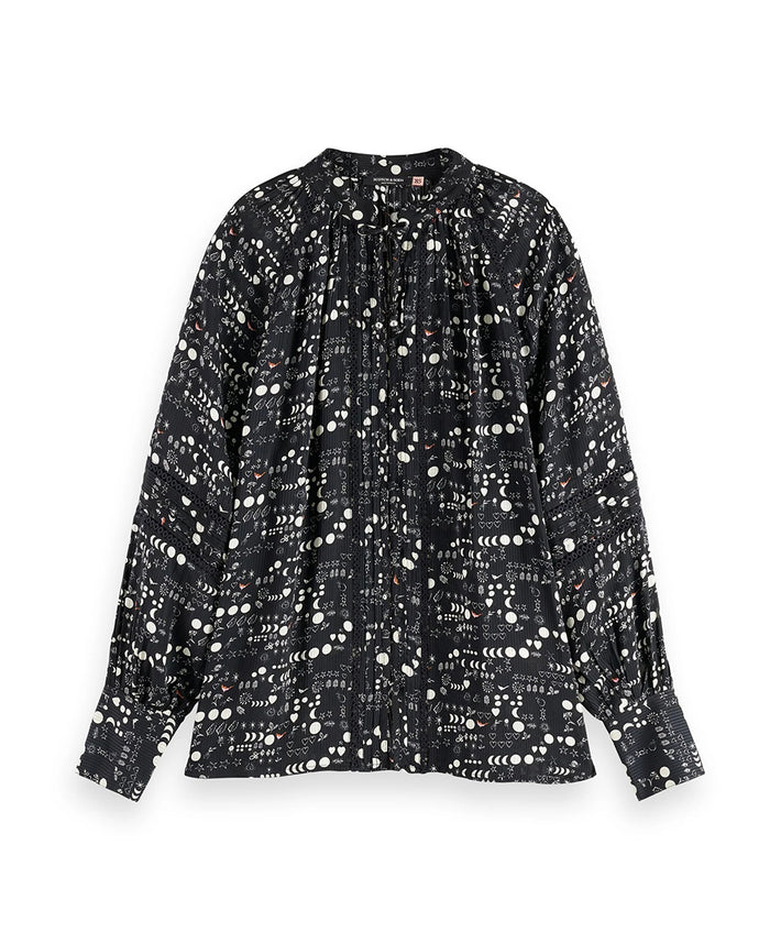 Shirt with Lace and Ties