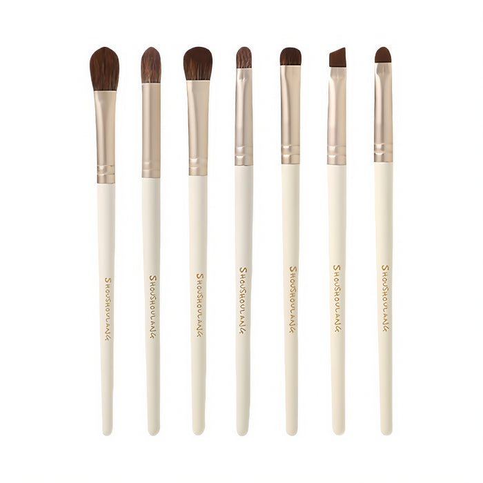 SHOUSHOULANG Corn Poppy Collection Professional Eye Makeup Brush 7 Pcs Set T4930