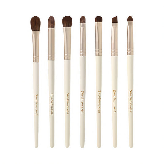 SHOUSHOULANG Corn Poppy Collection Professional Eye Makeup Brush 7 Pcs Set T4930