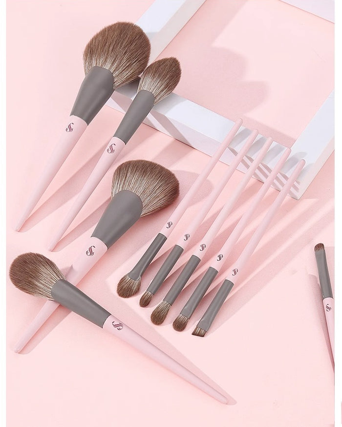 SHOUSHOULANG Pudding Collection Professional Makeup Brush 10 Pcs Set T4943