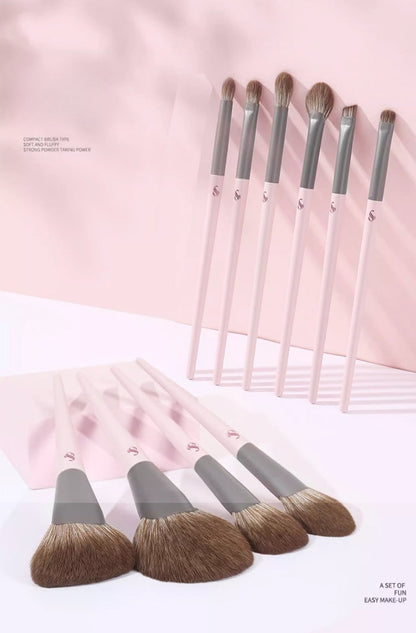 SHOUSHOULANG Pudding Collection Professional Makeup Brush 10 Pcs Set T4943