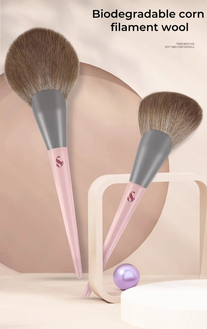 SHOUSHOULANG Pudding Collection Professional Makeup Brush 10 Pcs Set T4943