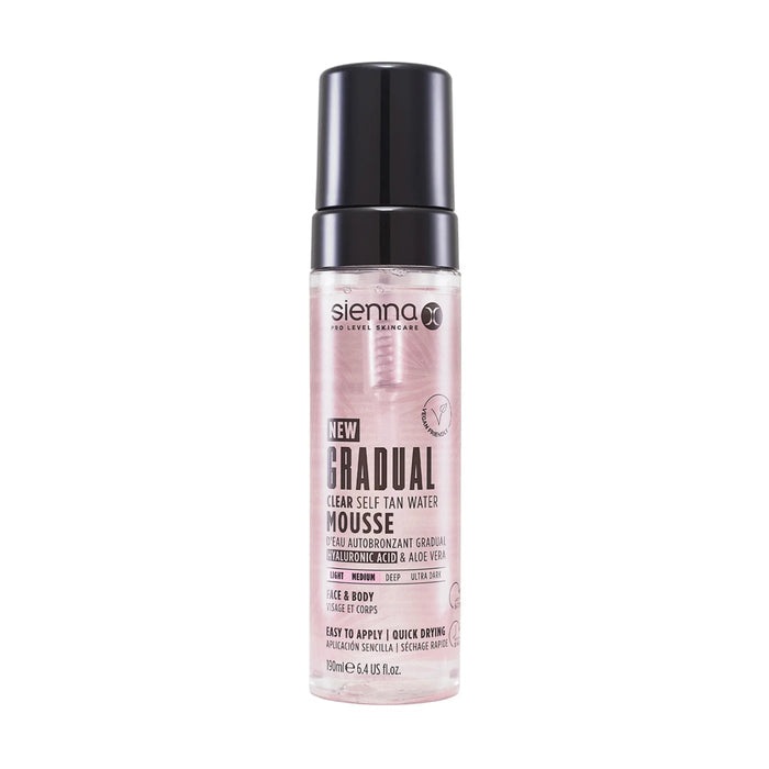 SIENNA X Gradual Tan Water Mousse - savaiminio įdegio putos