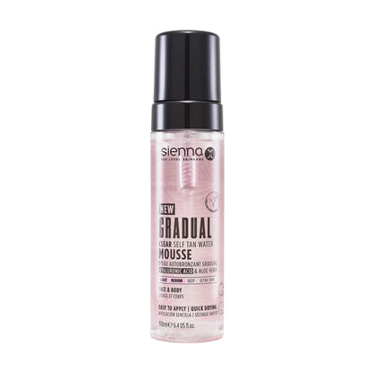 SIENNA X Gradual Tan Water Mousse - savaiminio įdegio putos