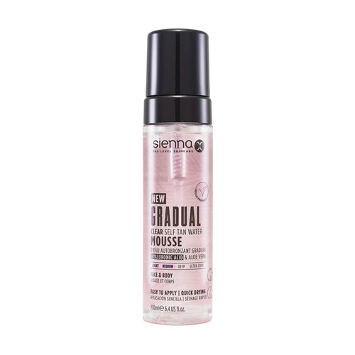 SIENNA X Gradual Tan Water Mousse - savaiminio įdegio putos