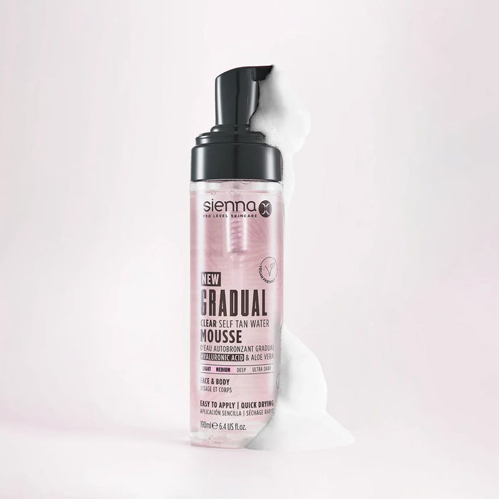 SIENNA X Gradual Tan Water Mousse - savaiminio įdegio putos