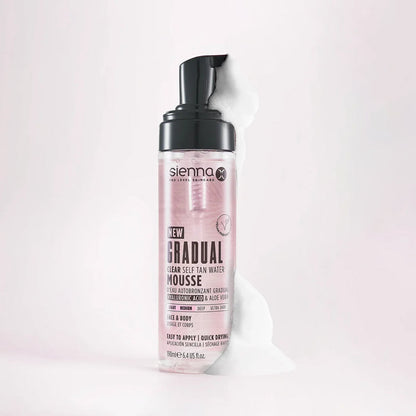 SIENNA X Gradual Tan Water Mousse - savaiminio įdegio putos