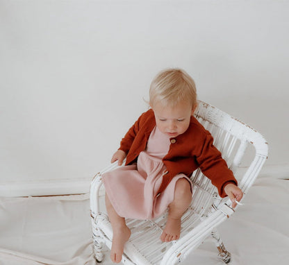 'Sierra' Ribbed Dress - Dusty Rose