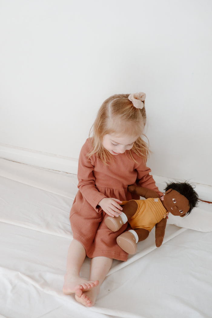 'Sierra' Ribbed Dress - Ginger