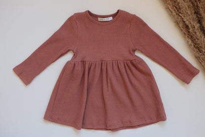 'Sierra' Ribbed Dress - Ginger