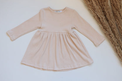 'Sierra' Ribbed Dress - Wheat