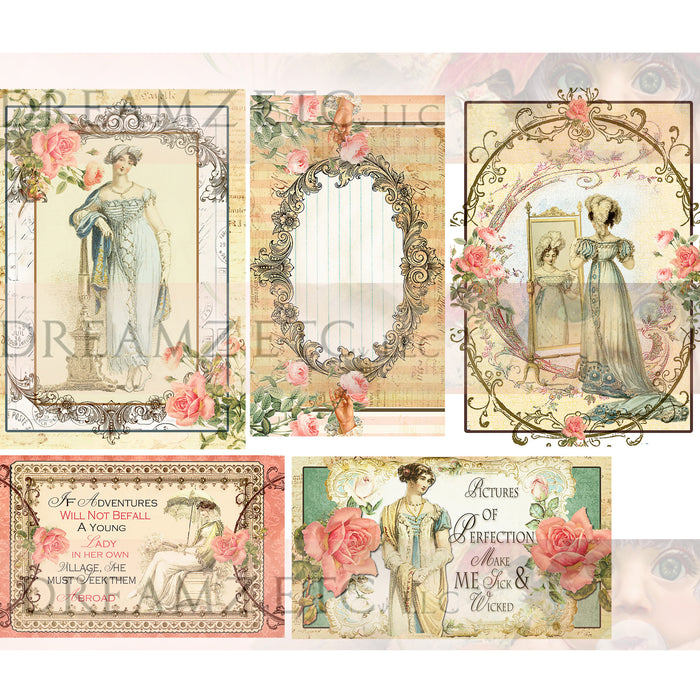 Simply Jane - Digital Paper Ephemera Collection