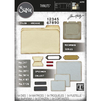 Sizzix Thinlits Dies By Tim Holtz 54/Pkg - Speciman
