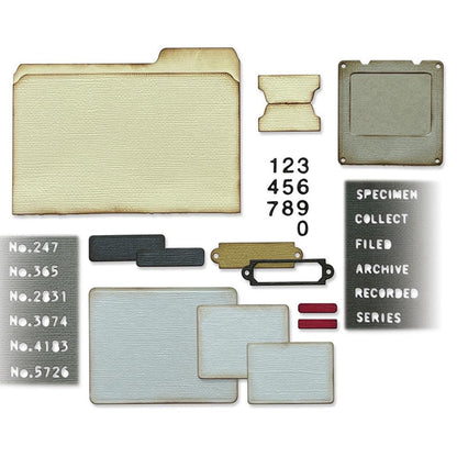 Sizzix Thinlits Dies By Tim Holtz 54/Pkg - Speciman
