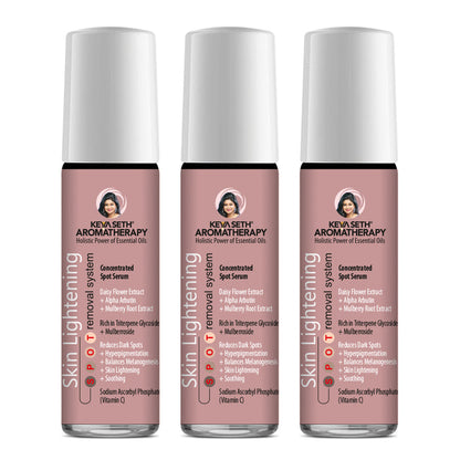Skin Lightening Spot Serum, Daisy Flower + Alpha Arbutin + Mulberry Root, Dark Spots & Brightening, Hyperpigmentation, with Sodium Ascorbyl Phosphate - Keya Seth Aromatherapy