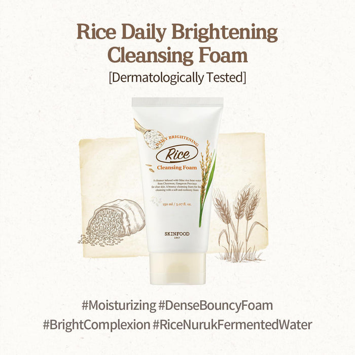 Skinfood Rice Daily Brightening Cleansing Foam 150 mL