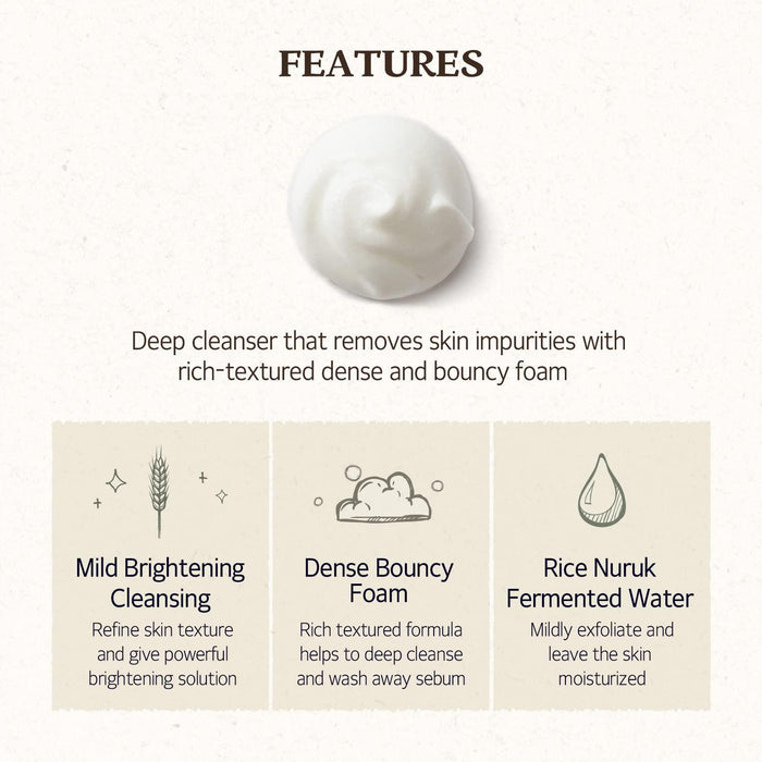 Skinfood Rice Daily Brightening Cleansing Foam 150 mL