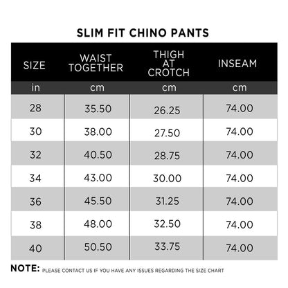 Slim Fit Chino Pants - IRONGEAR Fitness