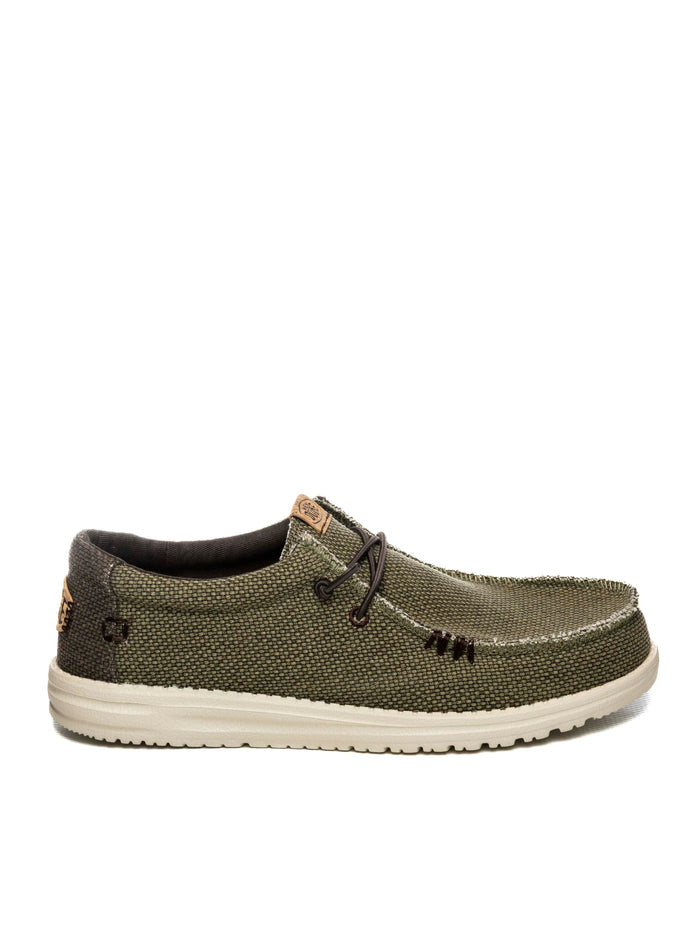 HEY DUDE Slip on wally braided verde 40003 WALLY BRAIDED-3CI