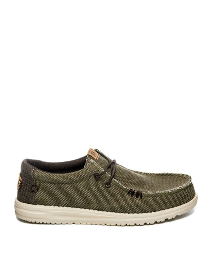 HEY DUDE Slip on wally braided verde 40003 WALLY BRAIDED-3CI