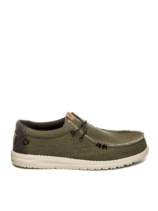 HEY DUDE Slip on wally braided verde 40003 WALLY BRAIDED-3CI