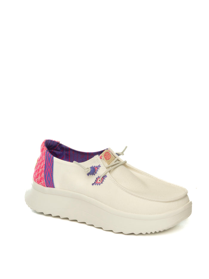 HEY DUDE slip on wendy peak bianco/multi 41946 WENDY PEAK-102