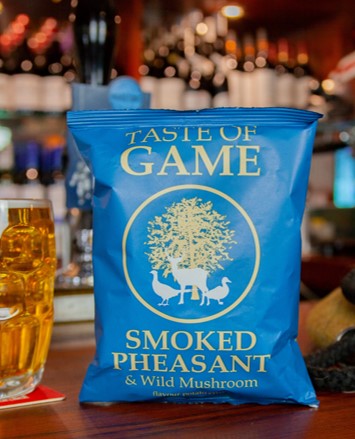 Smoked Pheasant and Wild Mushroom Crisps 40g (Case of 24)
