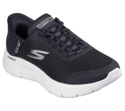 SKECHERS Sneaker go walk flex slip ins nero 124836 GO WALK FLEX-BKW