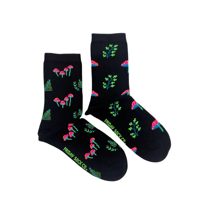 Neon Mushroom Socks