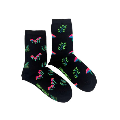 Neon Mushroom Socks