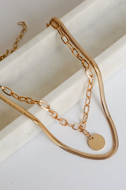 Sofia Gold Layered Chain Necklace