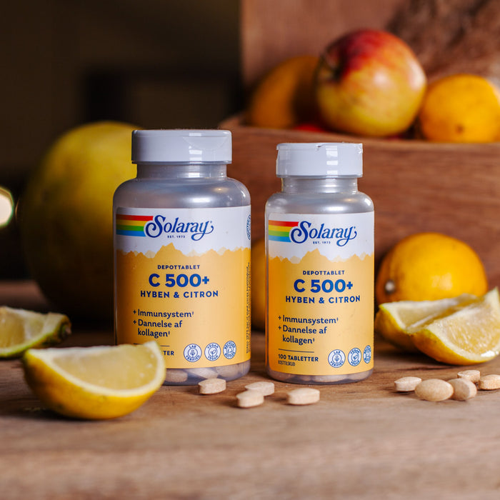 Solaray -  C 500+ Hyben & Citron - 180 tabletter