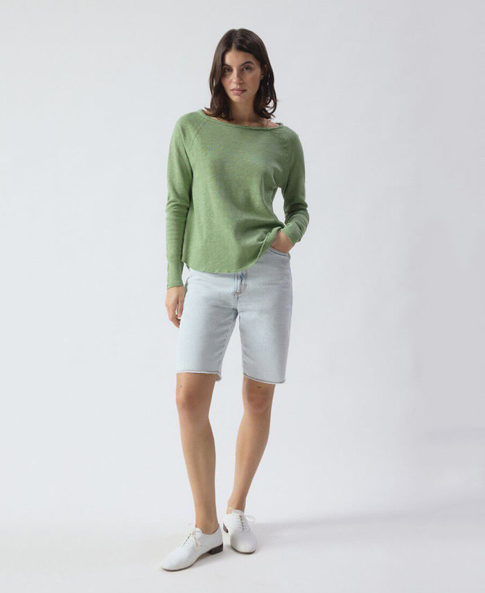 Son Boat Neck LS Tee