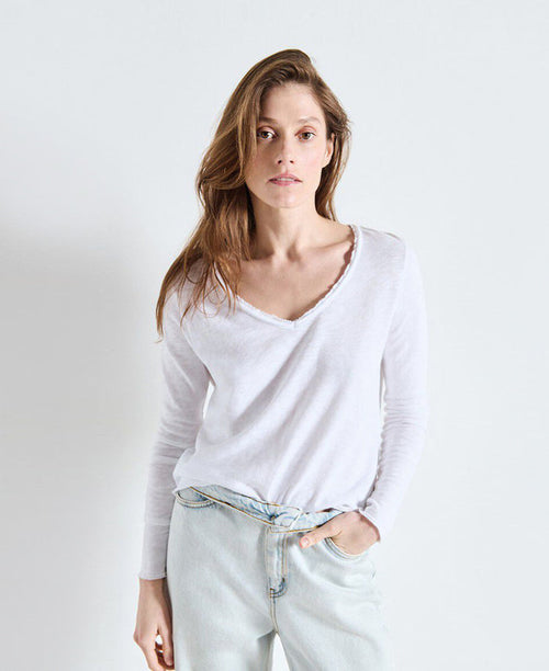 Son V-Neck LS Tee