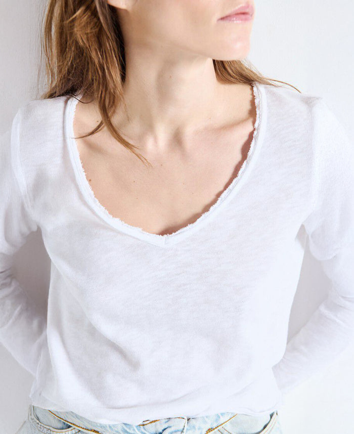 Son V-Neck LS Tee