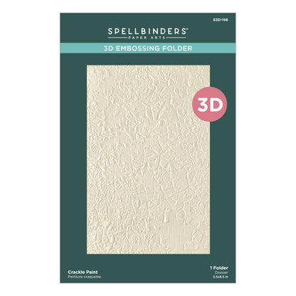 Spellbinders - 3D Embossing Folder - Beautifully Imperfect - Crackle Paint. Available at Embellish Away in Bowmanville Ontario Canada.