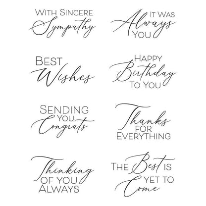 Spellbinders - BetterPress Press Plate - Always You Timeless Sentiments