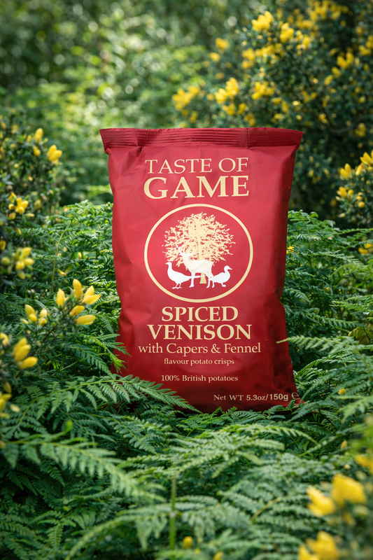 Spiced Venison with Capers & Fennel Crisps 150g (Case of 12)